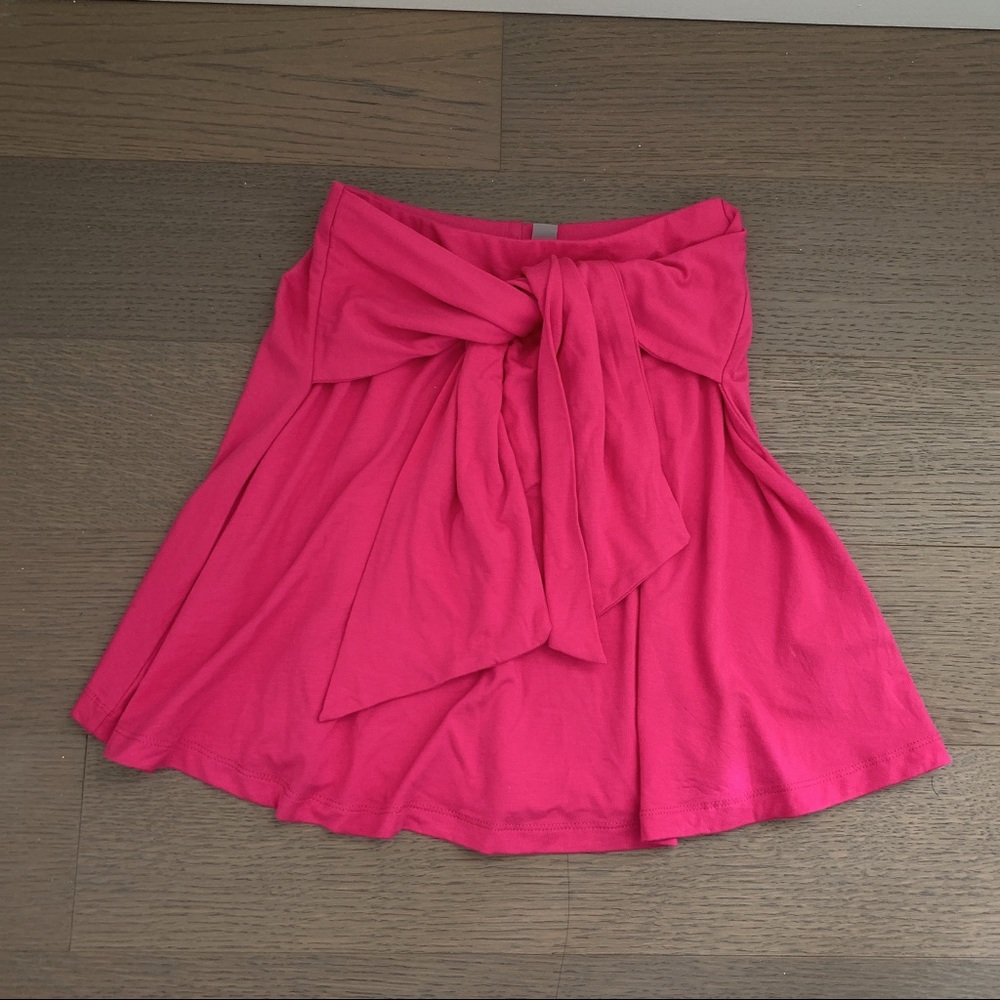 Tie Front Mini Skirt
